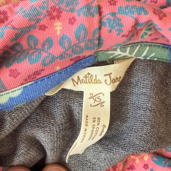 Matilda Jane Wise Wonderful Zip Up Hoodie Jacket Sweatshirt Ruffle Gray Size XS - Picture 5 of 5